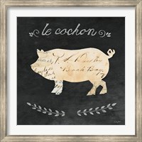 Le Cochon Cameo Sq Fine Art Print
