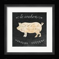 Le Cochon Cameo Sq Framed Print