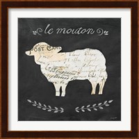 Le Mouton Cameo Sq Fine Art Print