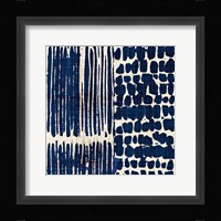 Indigo Batik III Framed Print