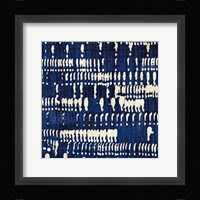 Indigo Batik IV Framed Print