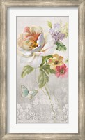 Textile Floral Panel II Fine Art Print