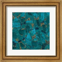 Gilded Stone Turquoise Fine Art Print