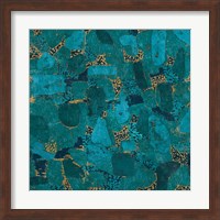 Gilded Stone Turquoise Fine Art Print