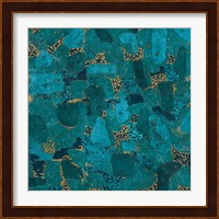 Gilded Stone Turquoise Fine Art Print