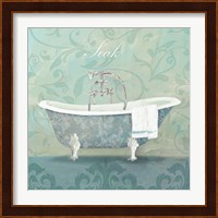 Damask Bath Tub Fine Art Print