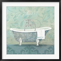 Damask Bath Tub Fine Art Print