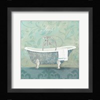 Damask Bath Tub Fine Art Print