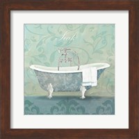 Damask Bath Tub Fine Art Print