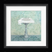Damask Bath Sink Fine Art Print