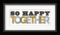 So Happy Together Silver Gold Fine Art Print
