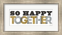 So Happy Together Silver Gold Fine Art Print
