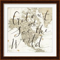 Get Out and See the World Square Fine Art Print