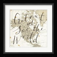 Get Out and See the World Square Fine Art Print