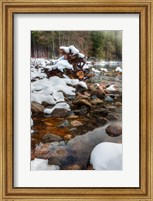 Merced River Rocks, Yosemite, California Fine Art Print