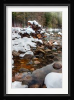 Merced River Rocks, Yosemite, California Fine Art Print