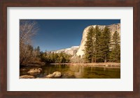 El Capitan towers over Merced River, Yosemite, California Fine Art Print