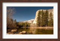 El Capitan towers over Merced River, Yosemite, California Fine Art Print