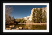 El Capitan towers over Merced River, Yosemite, California Fine Art Print
