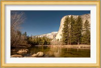 El Capitan towers over Merced River, Yosemite, California Fine Art Print