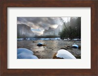 Merced River, El Capitan in background, Yosemite, California Fine Art Print