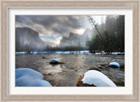 Merced River, El Capitan in background, Yosemite, California Fine Art Print