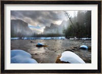 Merced River, El Capitan in background, Yosemite, California Fine Art Print