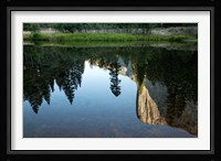 Reflection of El Capitan in Mercede River, Yosemite National Park, California - Horizontal Framed Print