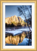 Yosemite Falls reflection in Merced River, Yosemite, California Fine Art Print