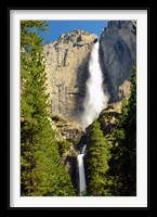 Upper and Lower Yosemite Falls, Merced River, Yosemite NP, California Fine Art Print