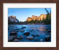 Rocks in The Merced River in the Yosemite Valley Fine Art Print