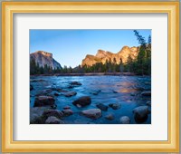 Rocks in The Merced River in the Yosemite Valley Fine Art Print