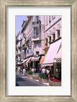 Shopping Scenic, Cannes, France Fine Art Print