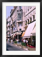 Shopping Scenic, Cannes, France Fine Art Print