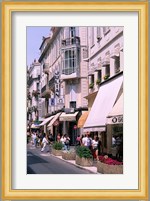 Shopping Scenic, Cannes, France Fine Art Print