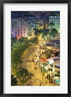 Overview of La Pantiero, Cannes, France Framed Print