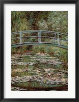Waterlily Pond, Japanese Bridge Fine Art Print