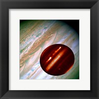 Hubble/IRTF Composite Image of Jupiter Storms Framed Print