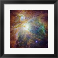 Spitzer and Hubble Create Colorful Masterpiece Fine Art Print