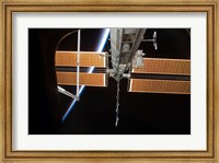 The International Space Station Backdropped by the Airglow Above Earth's Horizon Fine Art Print