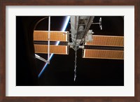 The International Space Station Backdropped by the Airglow Above Earth's Horizon Fine Art Print