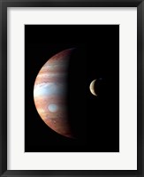 Jupiter and its Volcanic Moon Lo Fine Art Print