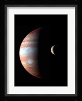 Jupiter and its Volcanic Moon Lo Fine Art Print