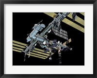 Different Angle of Computer Generated view of the International Space Station Fine Art Print