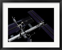 A Graphic Rendering of the International Space Station Fine Art Print