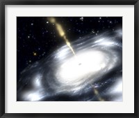 A Rare Galaxy that is Extremely Dusty, and Produces Radio Jets Fine Art Print