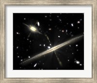 Two Types of Spiral Galaxies that Populate our Universe Fine Art Print