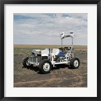 View of a 1-G Lunar Rover Vehicle Fine Art Print