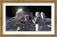 Artist's Rendering of Future Space Exploration Missions Fine Art Print