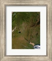 Satellite view of Argentina Fine Art Print